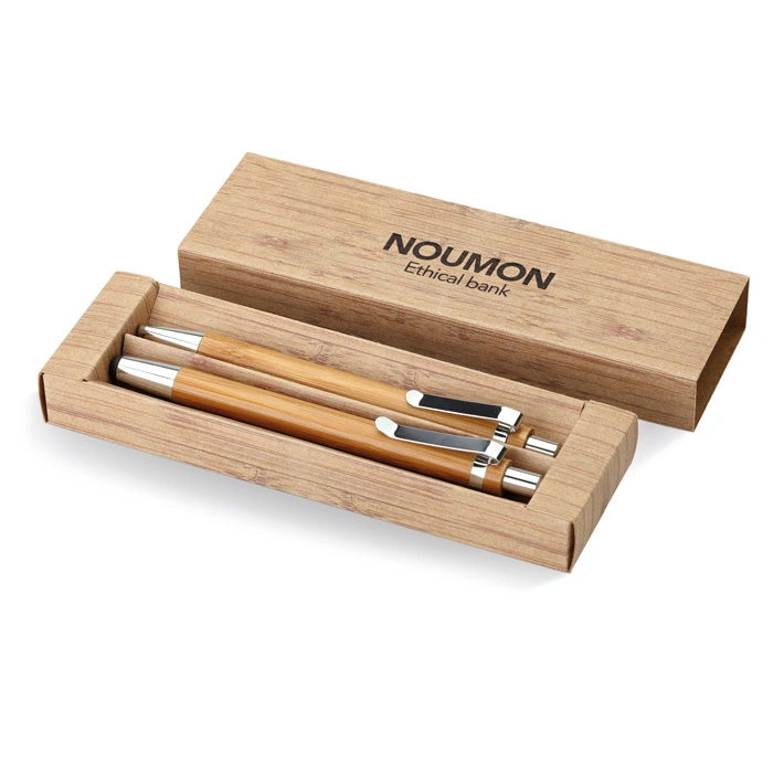 Schreibset aus Bambus BAMBOOSET
