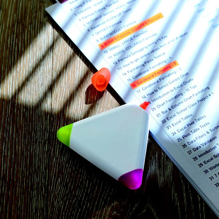 Textmarker TRIANGULO