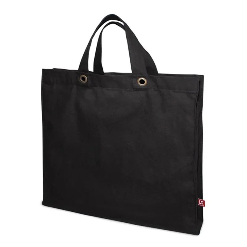 MACAU – Canvas-Tasche mit Boden- und Seitenfalte sowie Metallösen