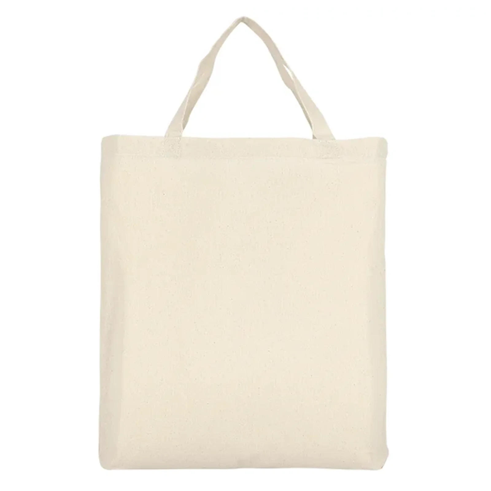 Baumwolltasche CLASSIC mit zwei kurzen Henkeln und Bodenfalte