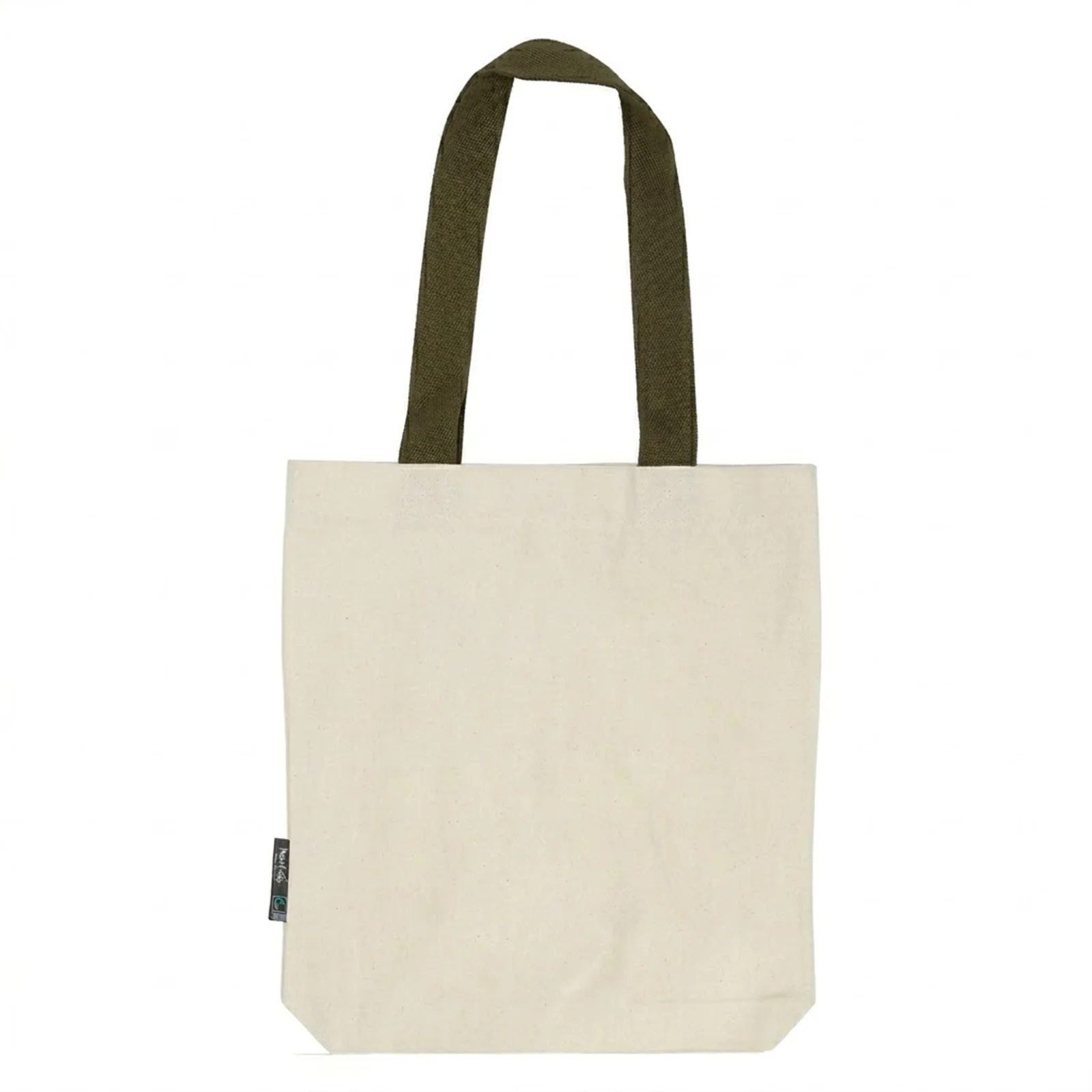 Twill-Tasche mit kontrastierenden Griffen