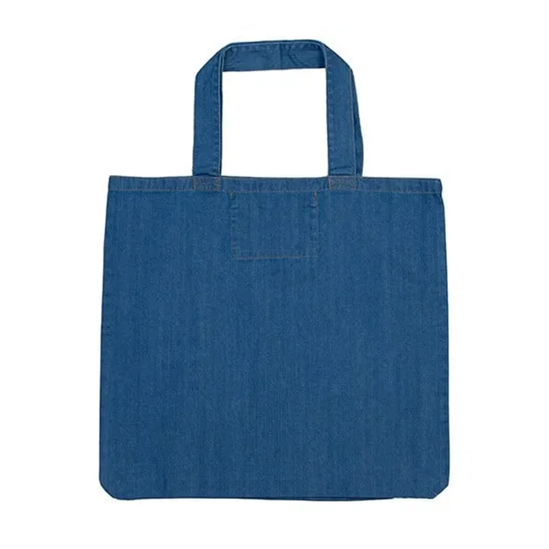 Denim Shopper (50 × 46 cm) — echte Jeans-Optik trifft Werbeträger
