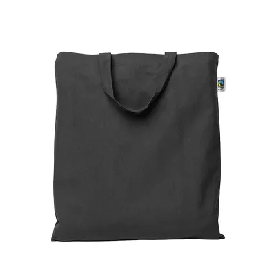 Fairtrade-Baumwolltasche kurze Henkel