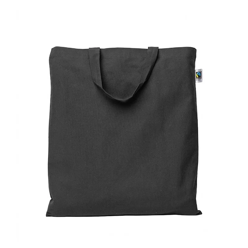 Fairtrade-Baumwolltasche kurze Henkel