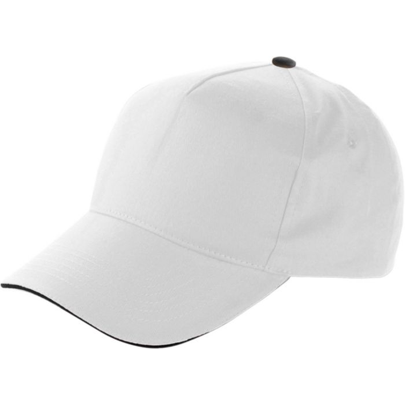 Beau – 5-Panel Baumwoll-Cap mit Sandwich-Schirm