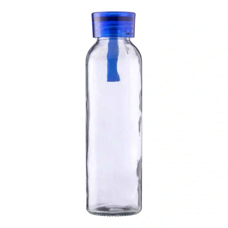 Trinkflasche | Glas | Farbiger Deckel | 500 ml