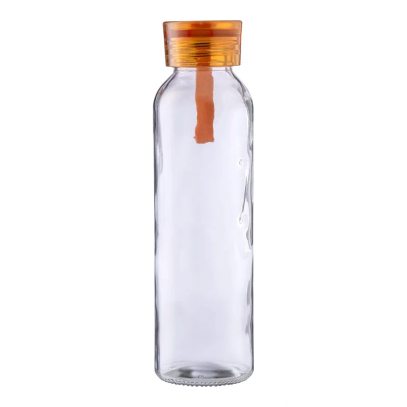 Trinkflasche | Glas | Farbiger Deckel | 500 ml