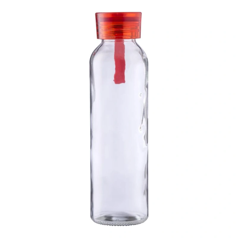 Trinkflasche | Glas | Farbiger Deckel | 500 ml
