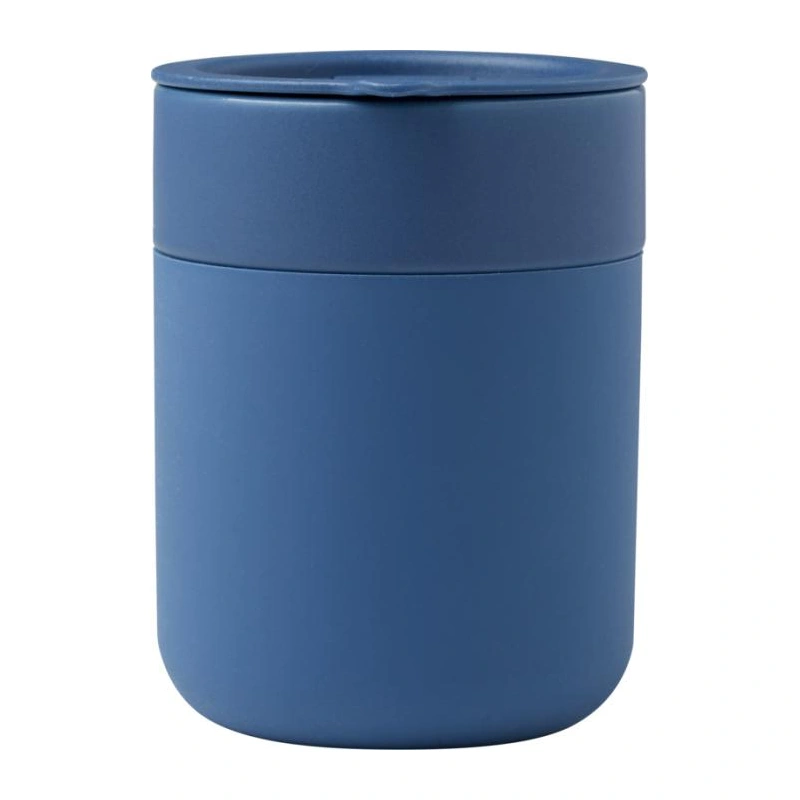 Java 330 ml Keramikbecher mit Silikonhülle und Kunststoffdeckel