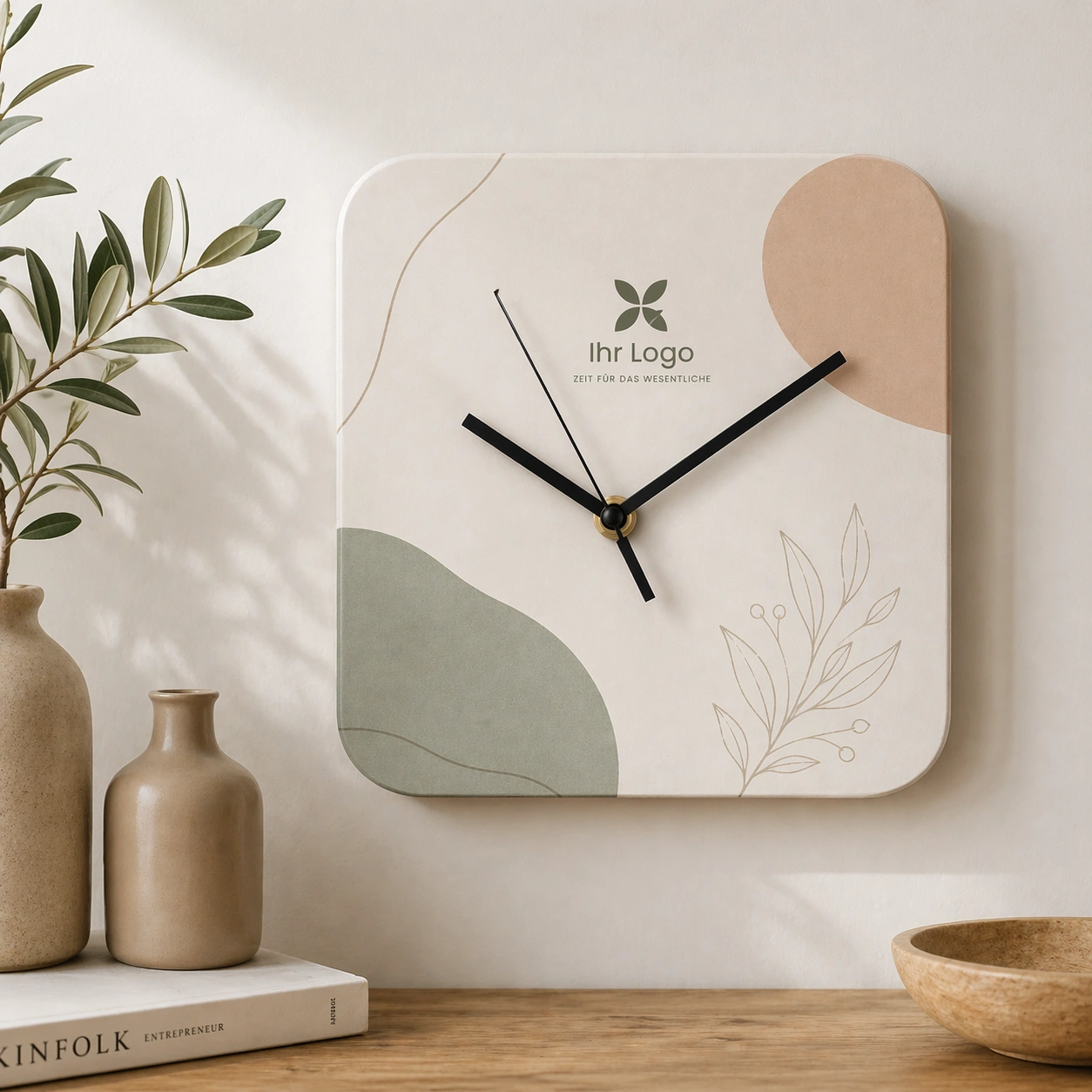Wanduhr mit Allover Ziffernblatt Bel Air