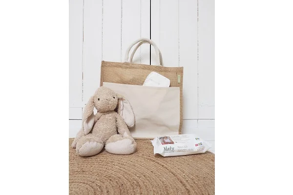 Jute Strandtasche Combi