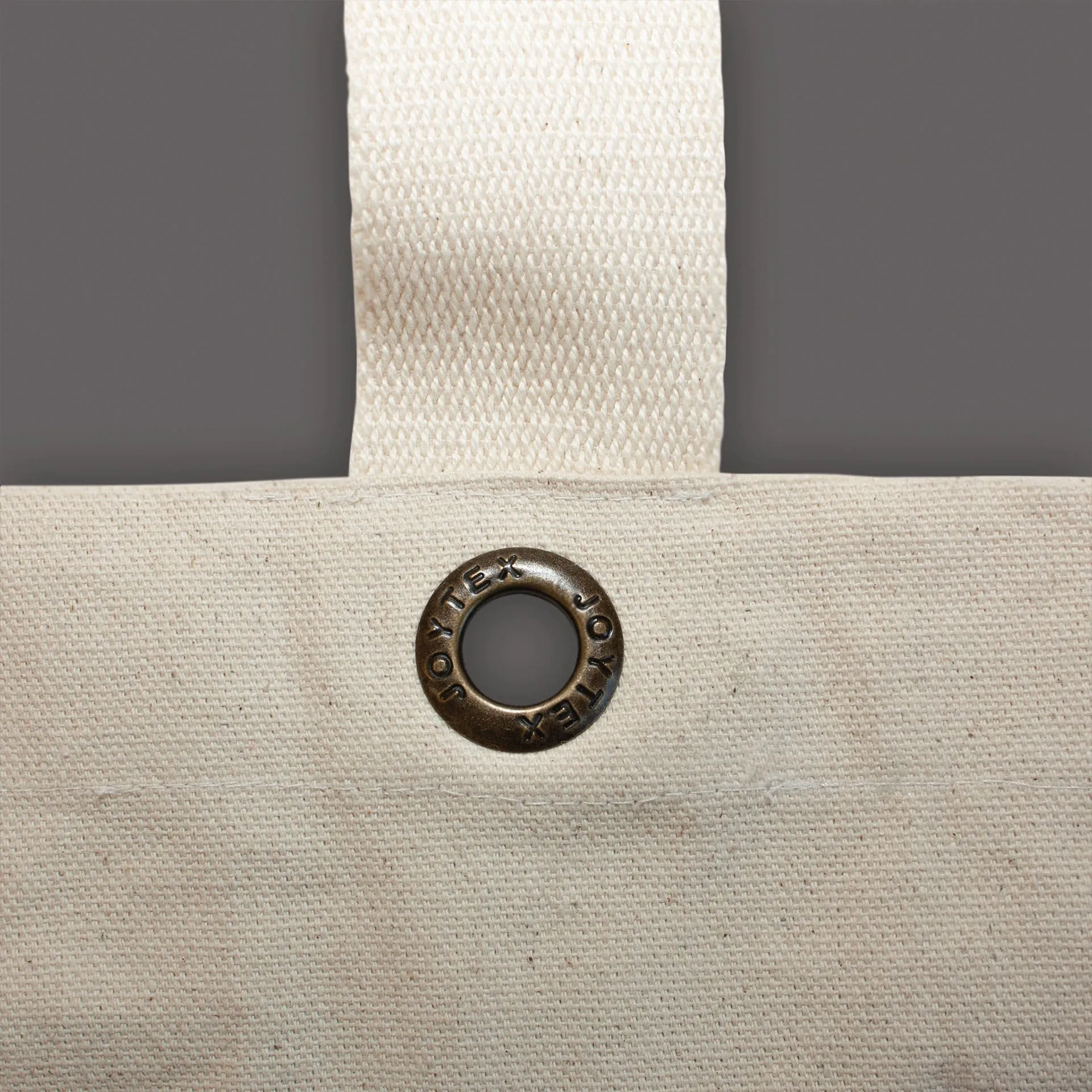 KALKUTTA – Canvas-Tasche mit Boden- und Seitenfalte sowie Metallösen (38 x 38 cm)