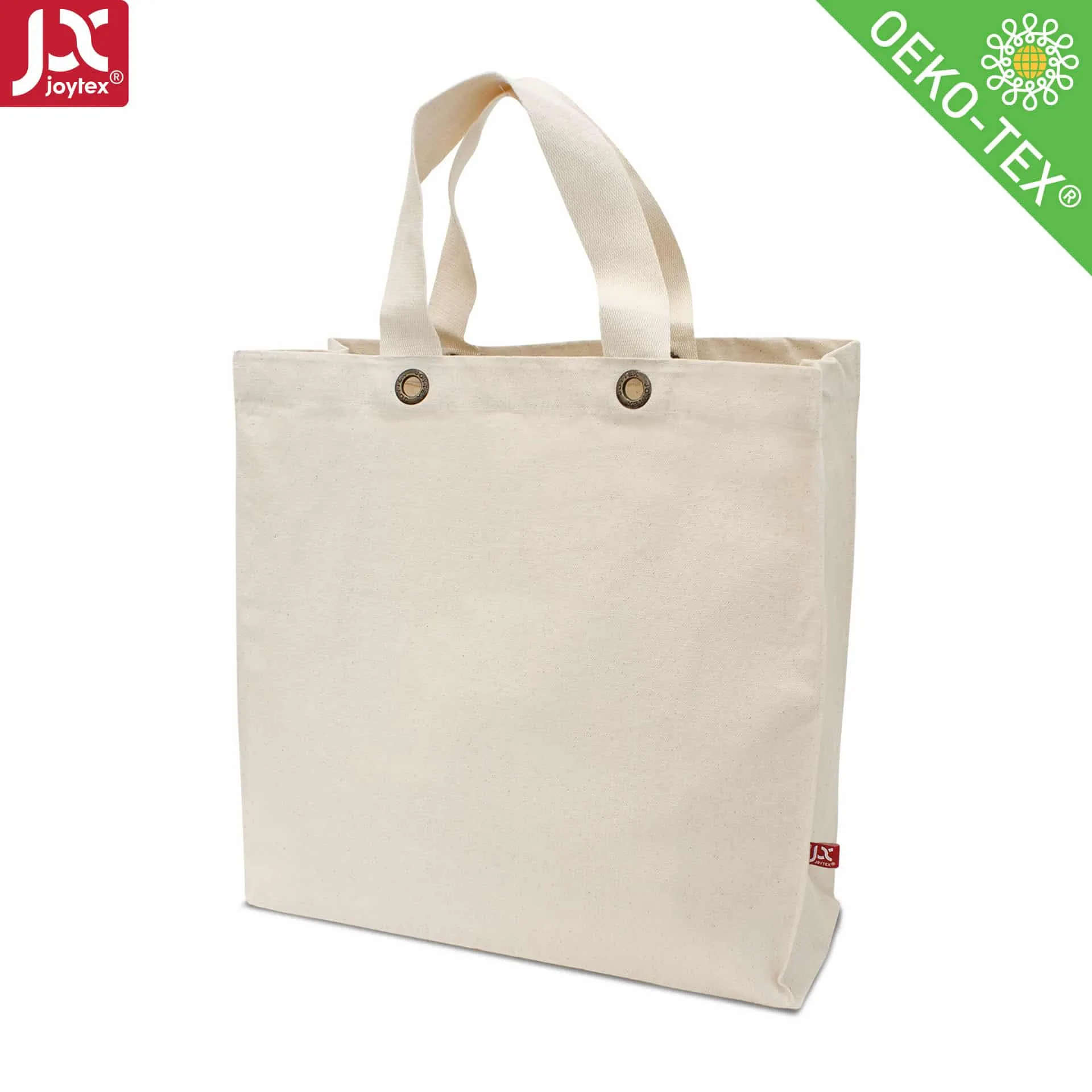 KALKUTTA – Canvas-Tasche mit Boden- und Seitenfalte sowie Metallösen (38 x 38 cm)