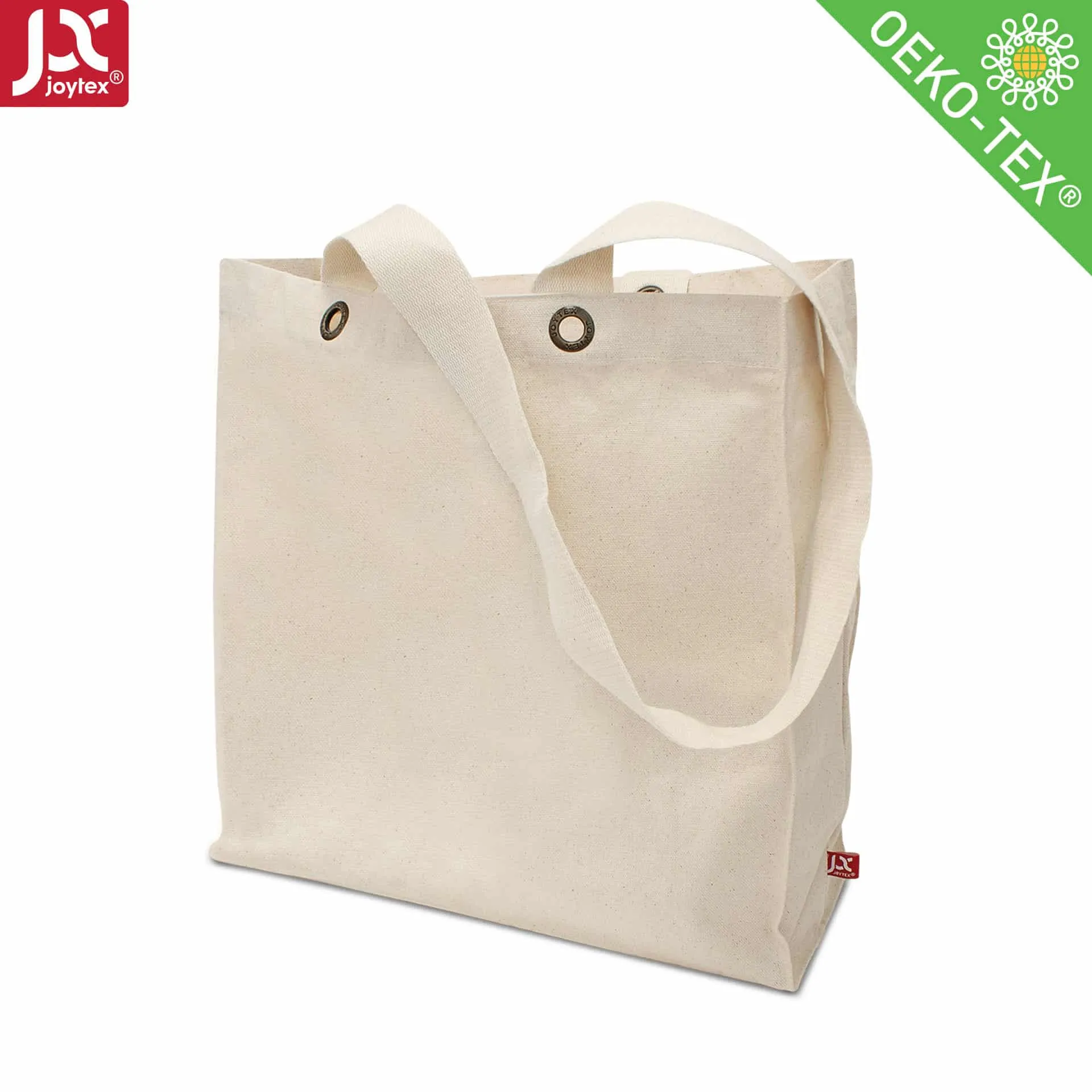 KOCHI – Canvas-Tasche mit Boden- und Seitenfalte sowie Metallösen (38 x 38 cm)
