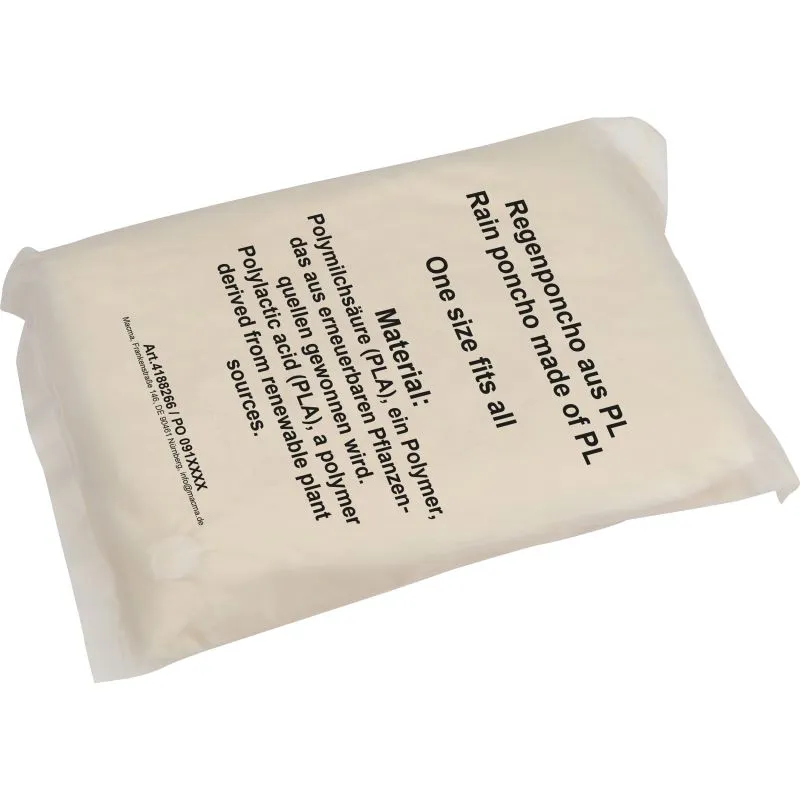 Kompostierbarer Regenponcho Fleurus