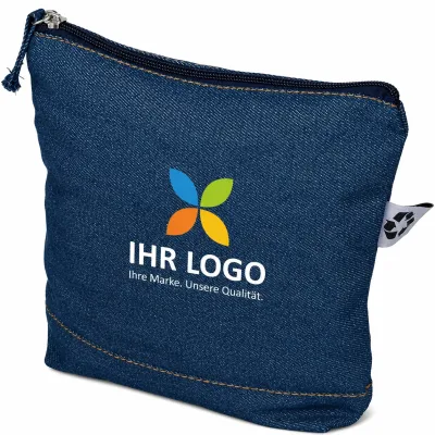 Kosmetiktasche aus recyceltem Denim Orin