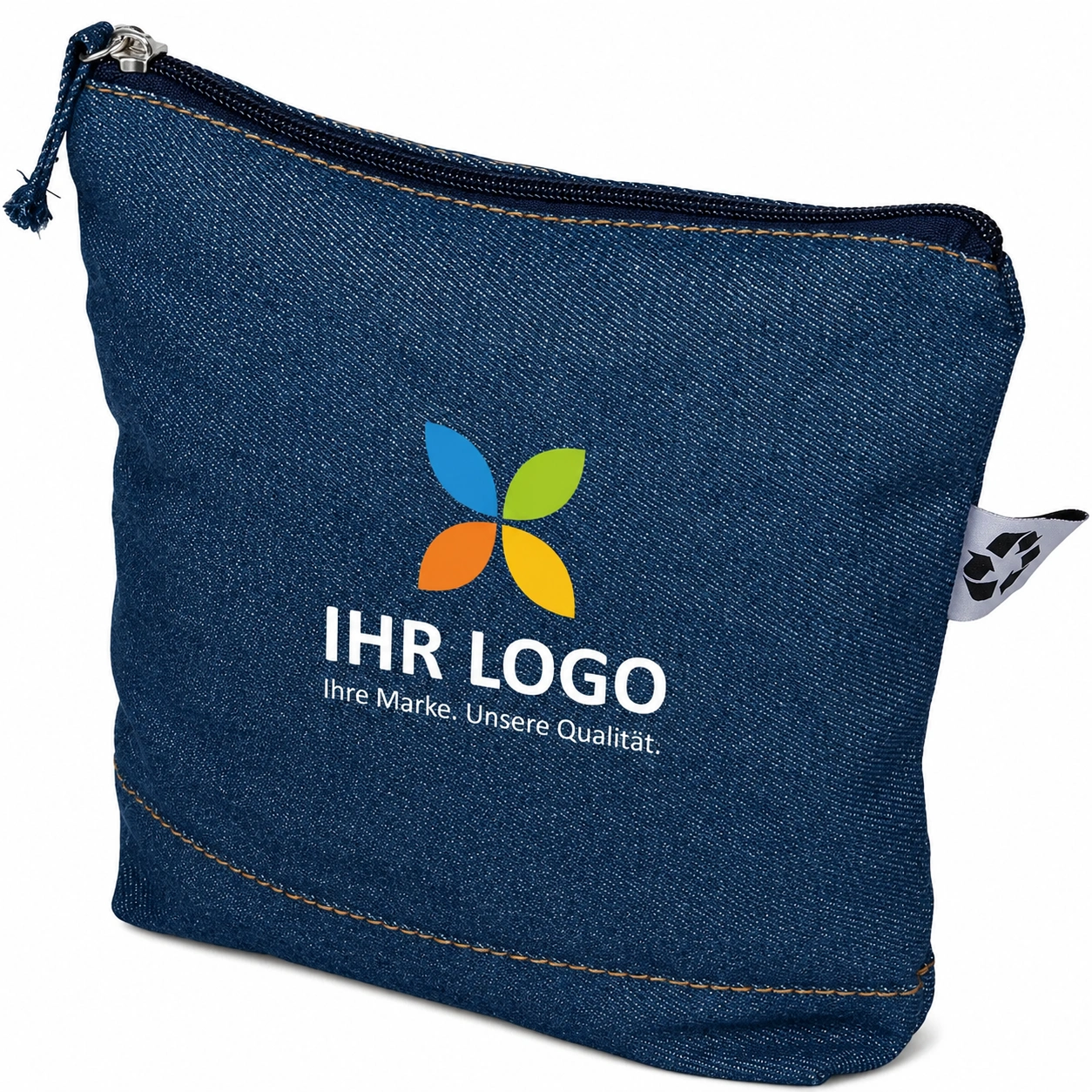 Kosmetiktasche aus recyceltem Denim Orin