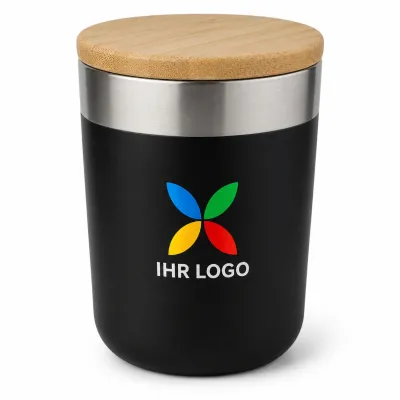 Lagan 330 ml Kupfer-Vakuum Isolierbecher mit Bambusdeckel