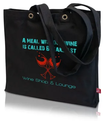 LANTAU – Canvas-Tasche mit Boden- und Seitenfalte sowie Metallösen (40 x 40 cm)
