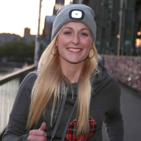 MagBeanie® LED Strickmütze mit USB-aufladbarer LED-Lampe