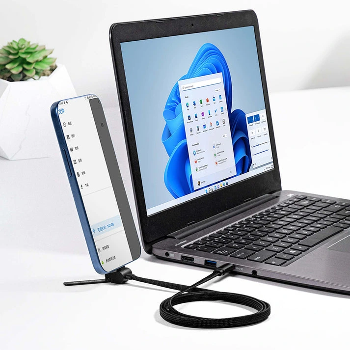 MagCable® 2in1 Stand – 60W USB-C Schnellladekabel mit integriertem Handyständer