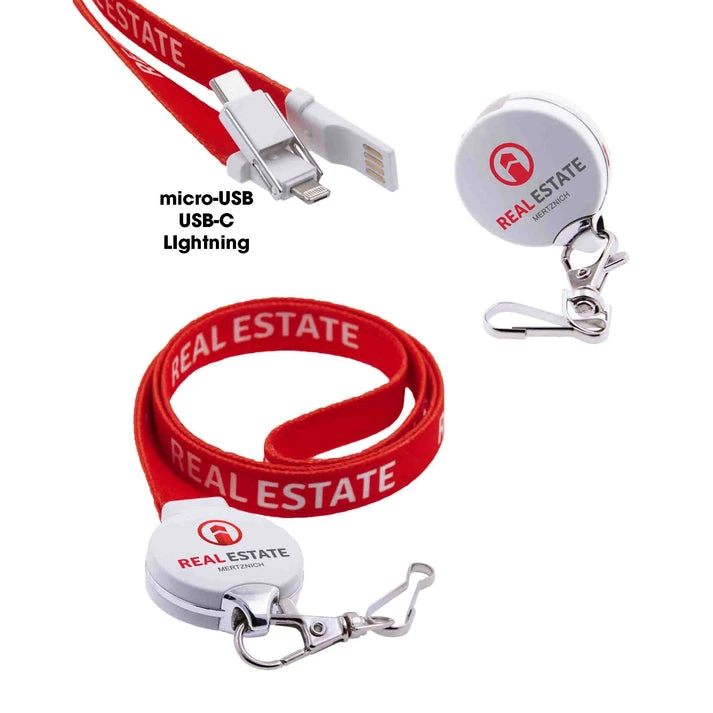 MagCable® 3in1 Lanyard Deluxe – Multi-Ladekabel mit Lanyard-Funktion