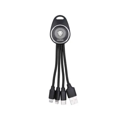 MagCable® 3in1 LED Oval Light – Multi-Ladekabel mit beidseitigem LED-Logo