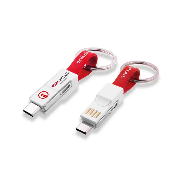 MagCable® 3in1 Slide – Multi-Ladekabel mit Schlüsselanhänger und Kombi-Anschluss