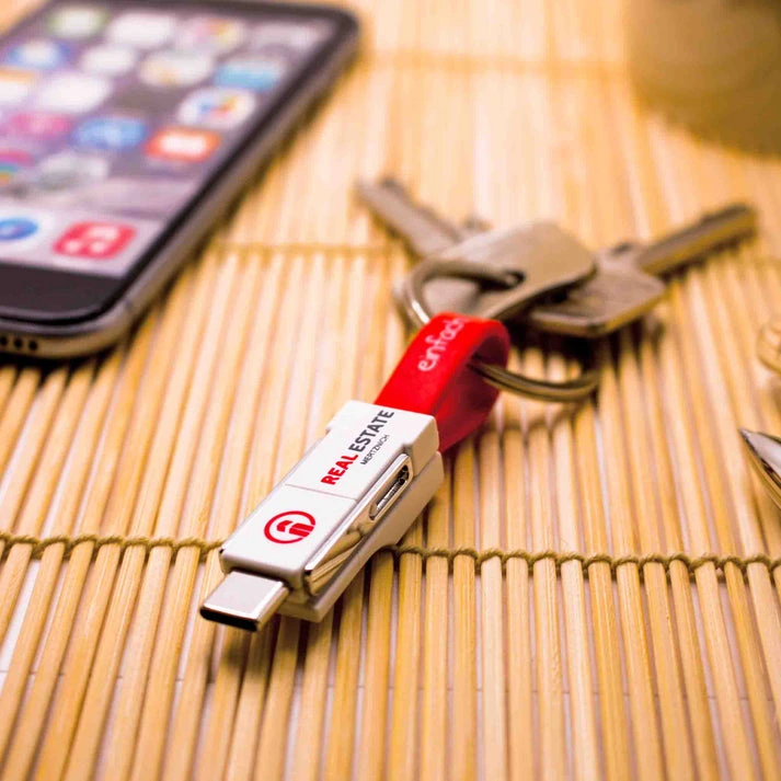 MagCable® 3in1 Slide – Multi-Ladekabel mit Schlüsselanhänger und Kombi-Anschluss
