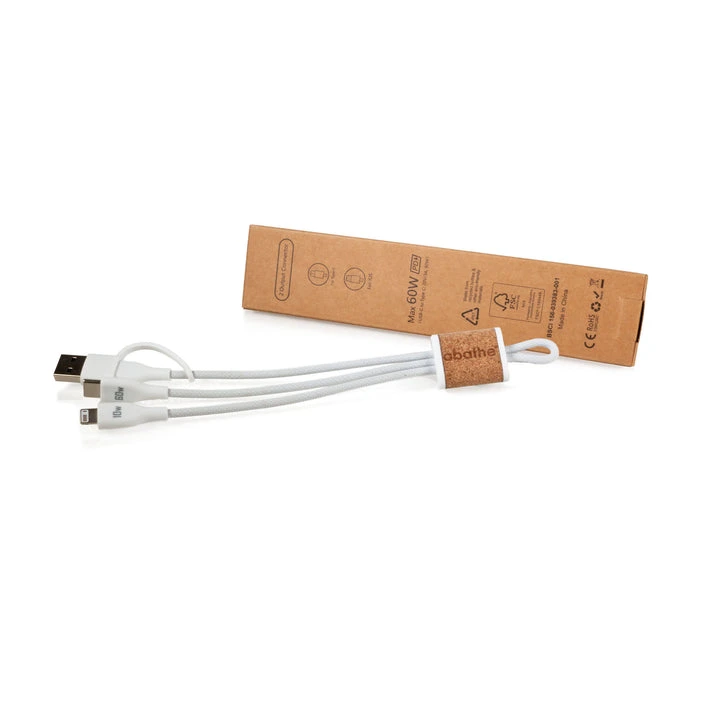 MagCable® 4in1 Cork Short – 60W Schnelllade- und Datenkabel aus Kork