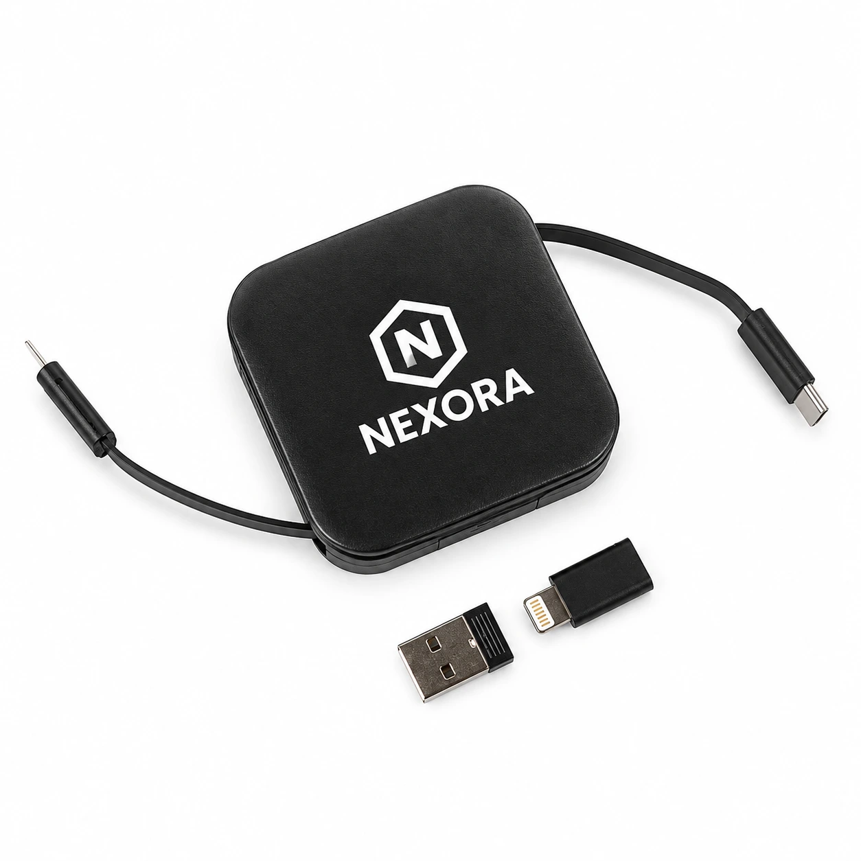 MagCable® 4in1 Roll Square – Ausziehbares Schnelllade- und Datenkabel
