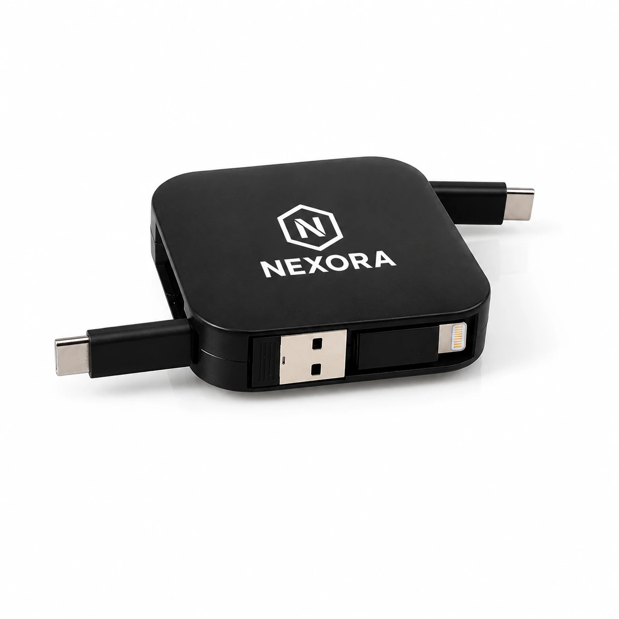 MagCable® 4in1 Roll Square – Ausziehbares Schnelllade- und Datenkabel