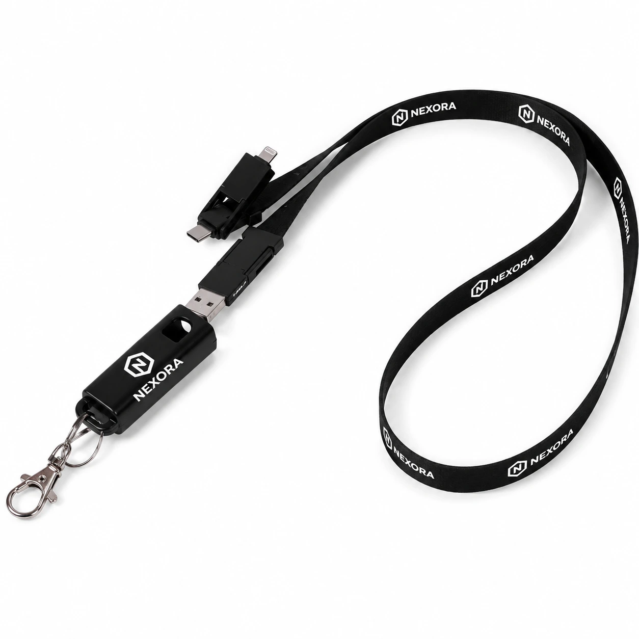 MagCable® 5in1 Flat Lanyard – Multi-Ladekabel mit Lanyard-Funktion
