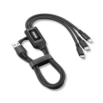 MagCable® 5in1 LED Braided – Schnelllade- und Datentransferkabel mit Leuchtlogo