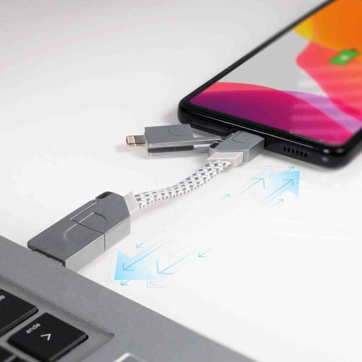MagCable® 5in1 Metal Short – Schnelllade- und Datentransferkabel mit Metallgehäuse
