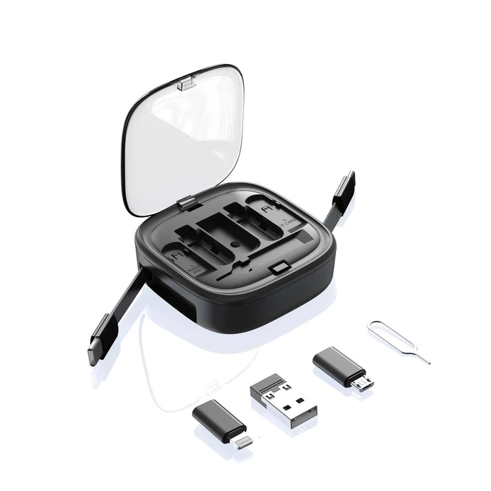 MagCable® 5in1 Roll Square – Ausziehbares Multi-Ladekabel