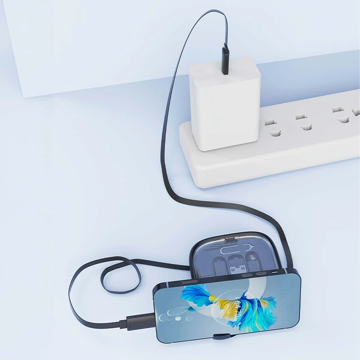 MagCable® 5in1 Roll Square – Ausziehbares Multi-Ladekabel