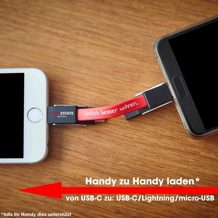 MagCable® 5in1 Slide – Multi-Ladekabel mit Schlüsselanhänger und 5-in-1 Anschlüssen