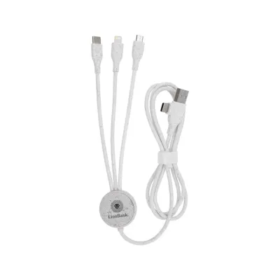 MagCable® 5in1 Wheat Long – Nachhaltiges ECO Multi-Ladekabel aus Weizenstroh