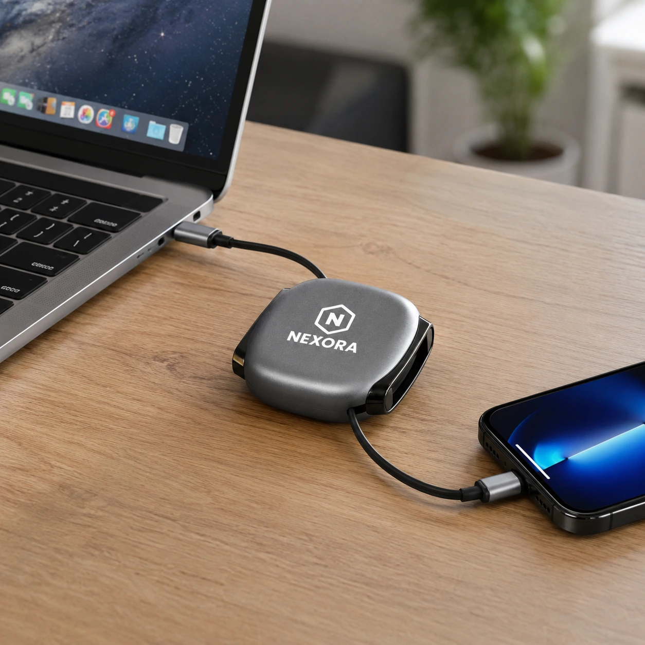 MagCable® Roll 240W – Ausziehbares USB-C Schnelllade- und Datenkabel