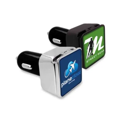 MagCar® Square – USB Auto-Ladegerät mit Dual-USB und Doming