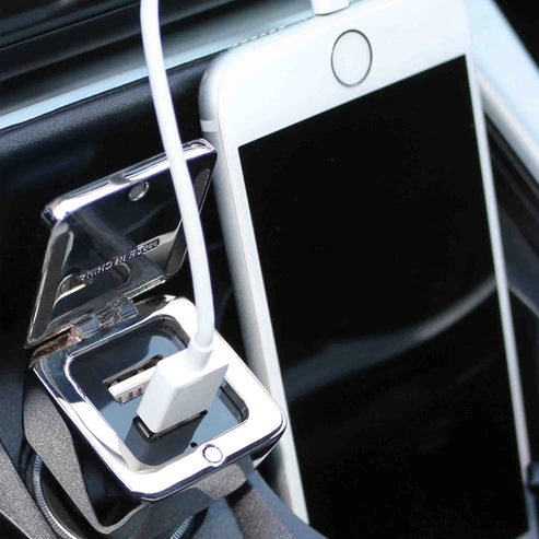 MagCar® Square – USB Auto-Ladegerät mit Dual-USB und Doming