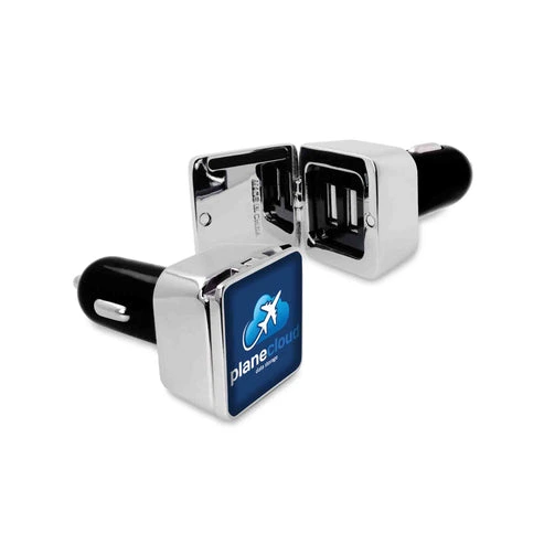 MagCar® Square – USB Auto-Ladegerät mit Dual-USB und Doming