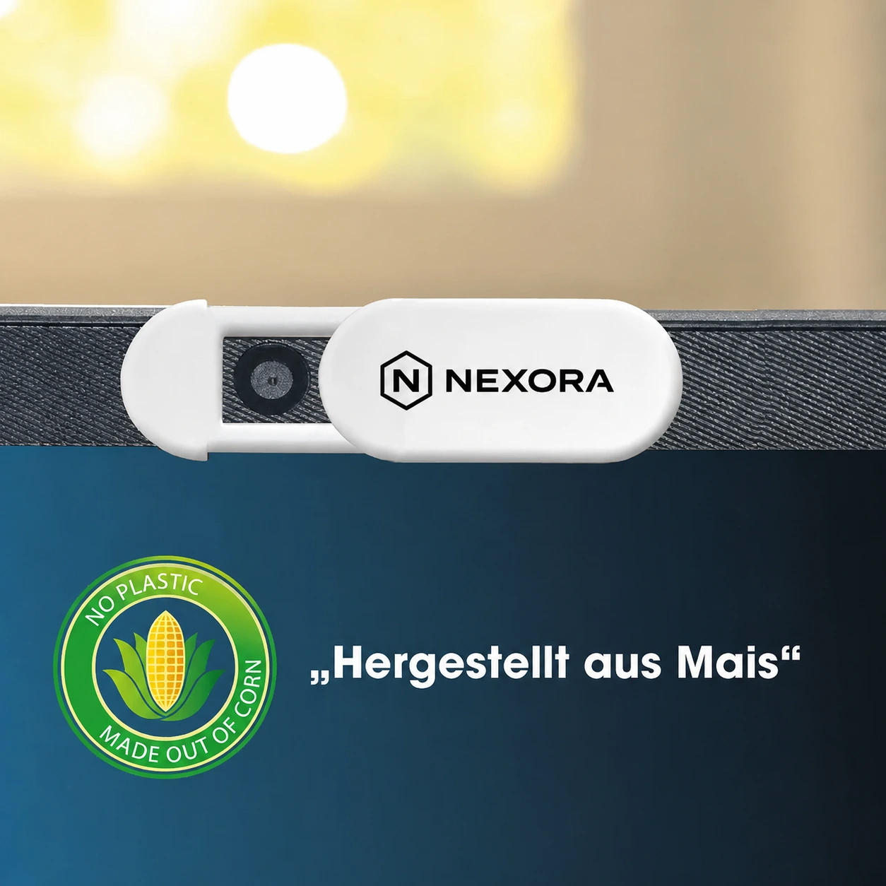 MagCover® Spy+ Corn – Biologisch abbaubare Webcam-Abdeckung aus Mais-Biokunststoff