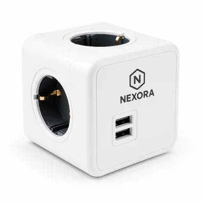 MagCube® – Mehrfachsteckdose mit 4 Steckdosen & 2 USB-Anschlüssen