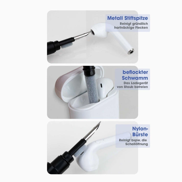 MagEar® Cleaning Kit – 3-in-1 Reinigungsstift für Ohrhörer und Elektronik