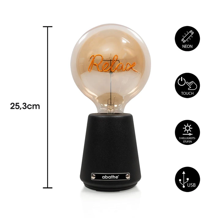 MagLED® Bulb – Dimmbare LED-Akku Tischleuchte mit Design-Glühlampe
