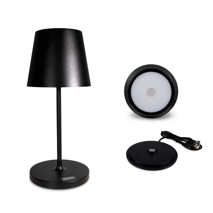 MagLED® Dinner Round – Dimmbare LED-Akku Tischleuchte mit Ladestation