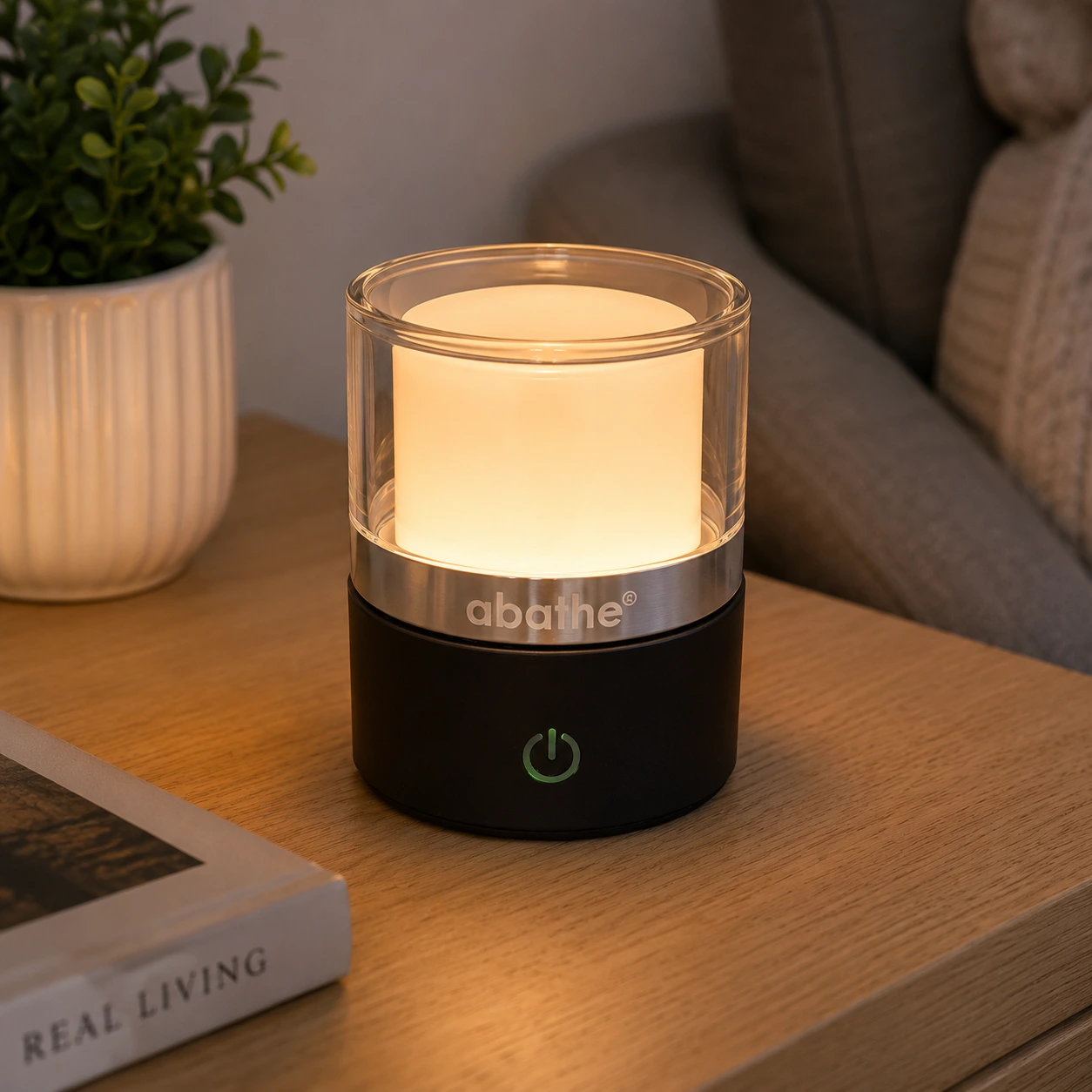 MagLED® Nature – Dimmbare LED-Akku Tischleuchte mit Touch-Steuerung