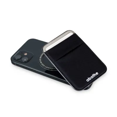 Magnetisches RFID-Kartenetui aus Lycra für Smartphones „MagCard Phone Soft“ (1-farbig Druck)